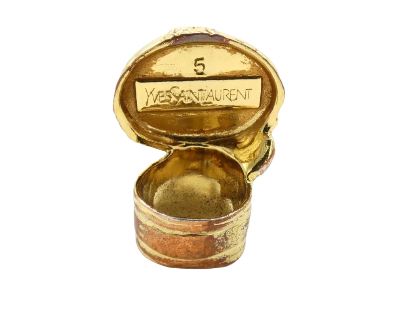 YSL Red and Gold Arty Ring Ring YSL