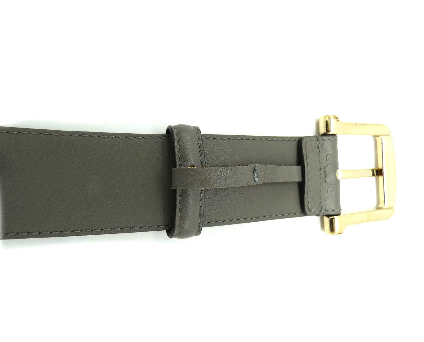 Gucci GG Guccissima Dark Grey Leather Belt Belt Gucci