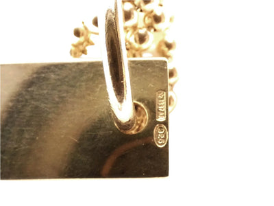Gucci Sterling Bar Tag Double Strand Pendant Necklace Necklace Gucci