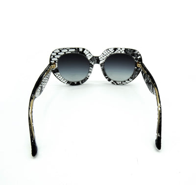 Dolce & Gabbana Black Lace Acetate Sunglasses DG 4191 Sunglasses Dolce & Gabbana