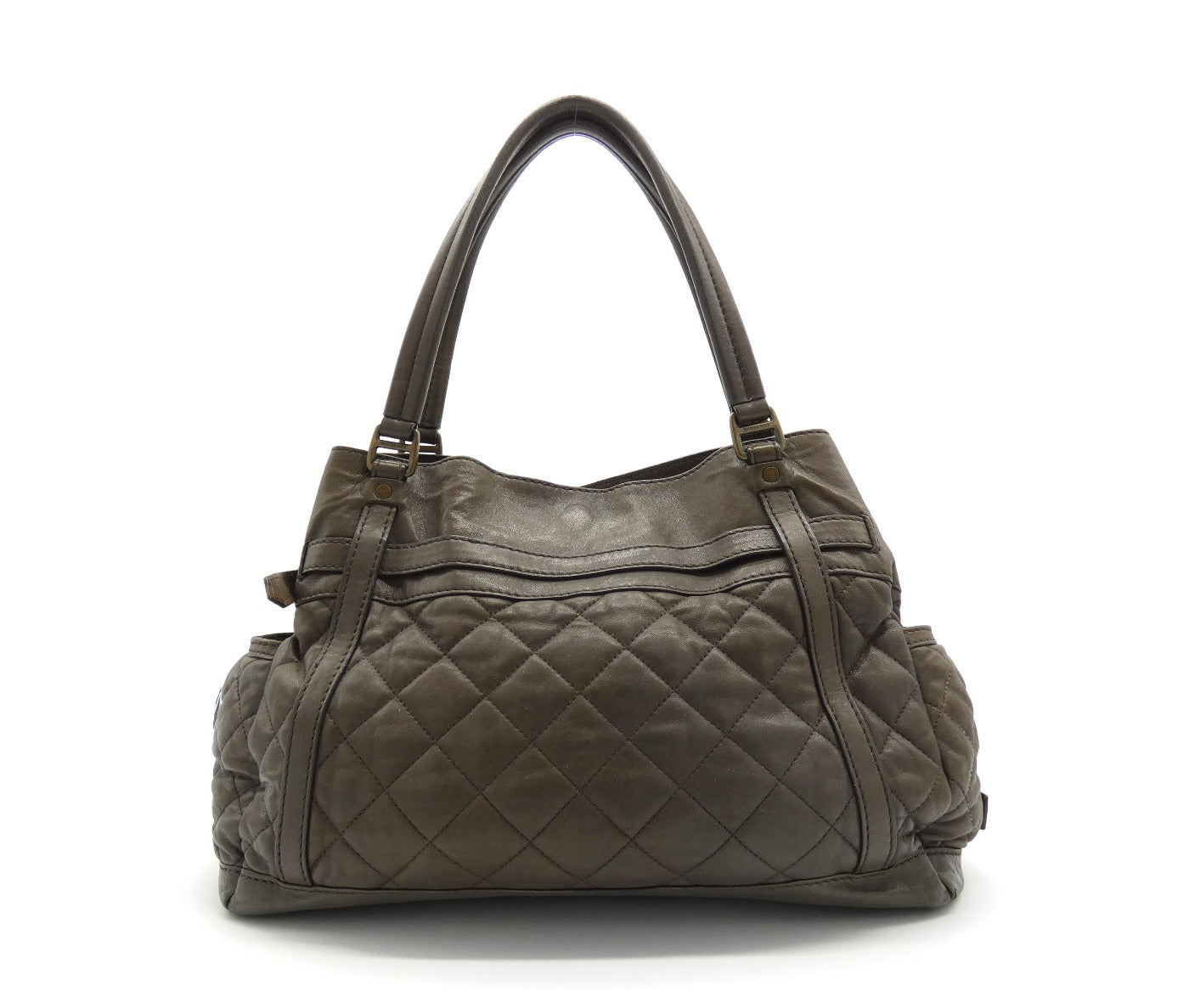 Burberry Taupe Leather Easton Bag Bag Burberry