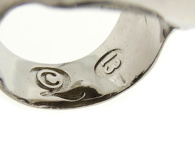 Alexander McQueen Silver Skull Crystal Mohawk Ring Ring Alexander McQueen