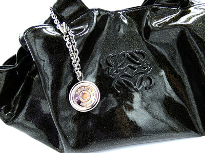 LOEWE Black Patent Leather Aire Bag Handbag LOEWE