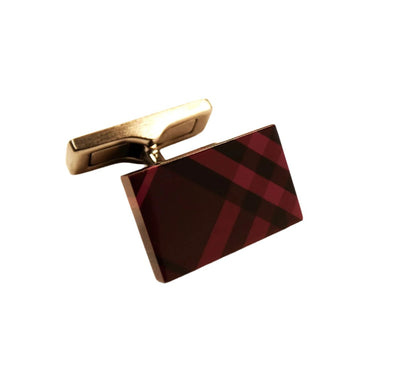 Burberry Purple Nova Check Cufflinks Cufflinks Burberry