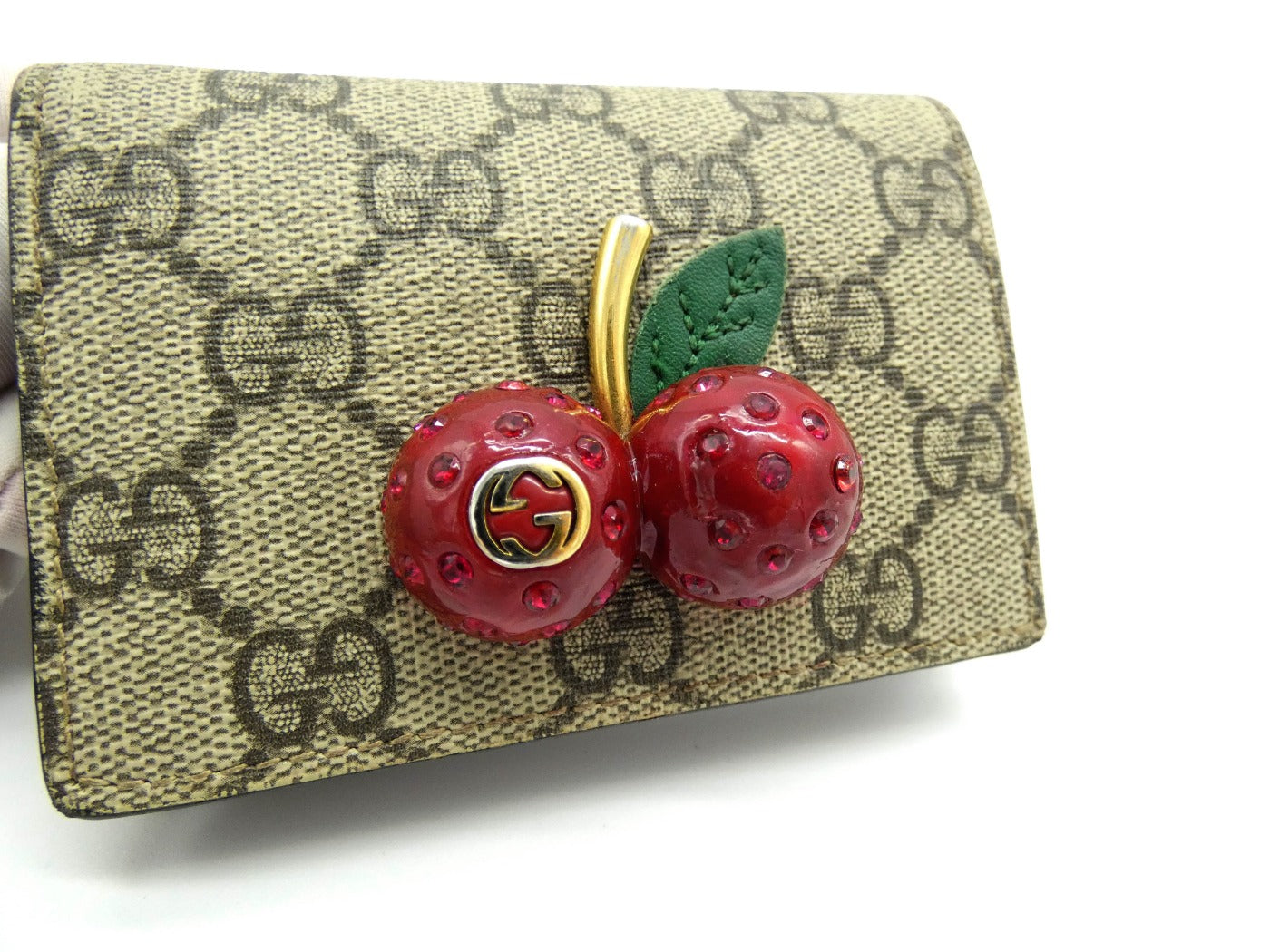 Gucci GG Supreme Cherry Bifold Wallet Wallet Gucci