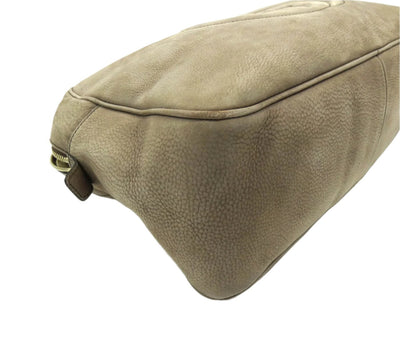 Gucci Soho Taupe Nubuck Shoulder Bag Bag Gucci