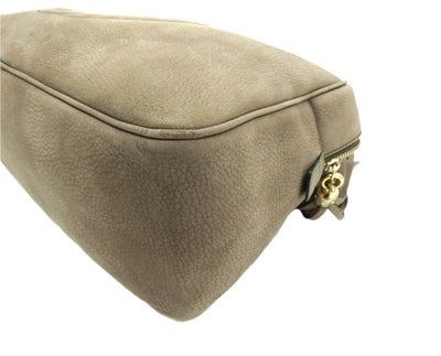 Gucci Soho Taupe Nubuck Shoulder Bag Bag Gucci