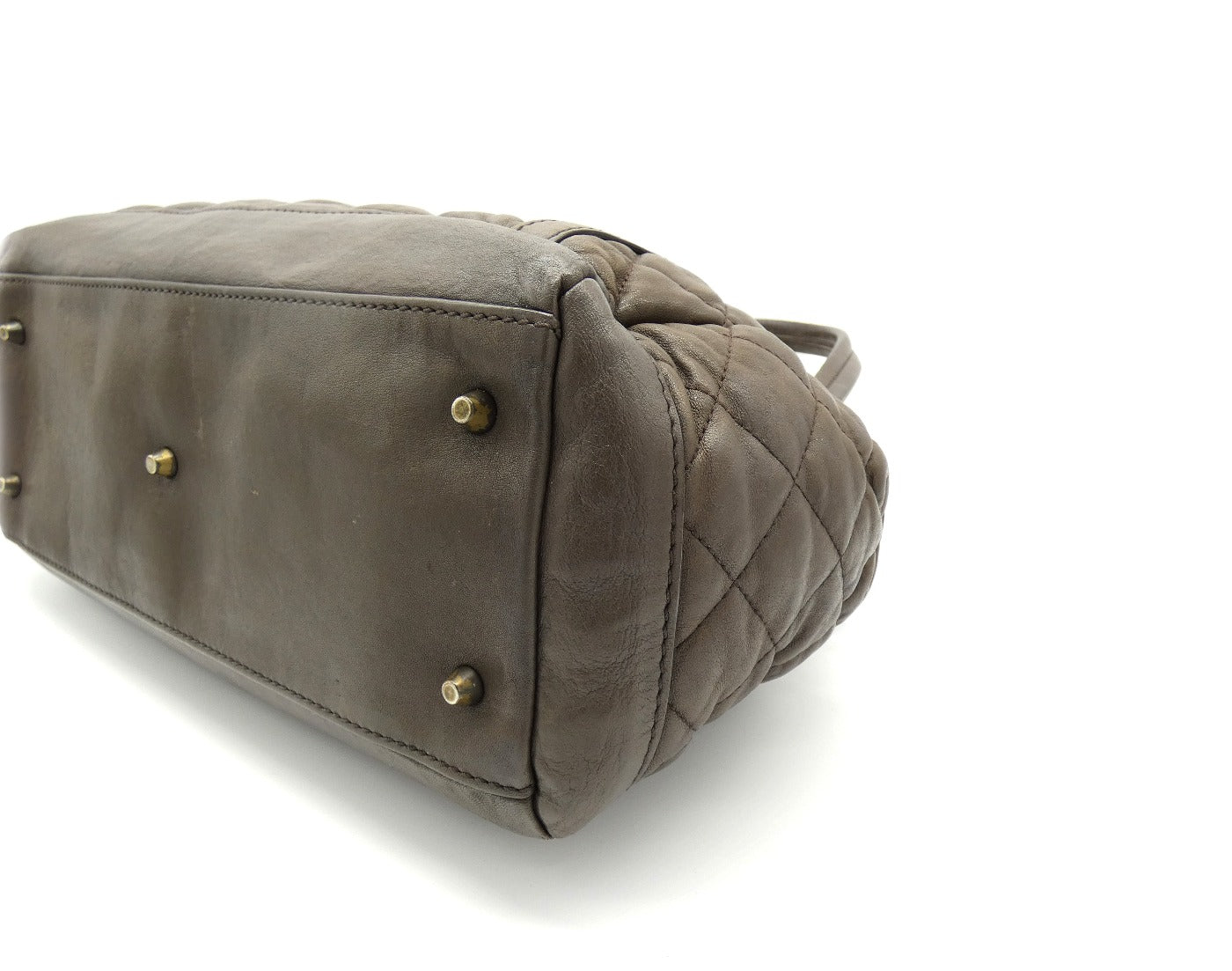 Burberry Taupe Leather Easton Bag Bag Burberry