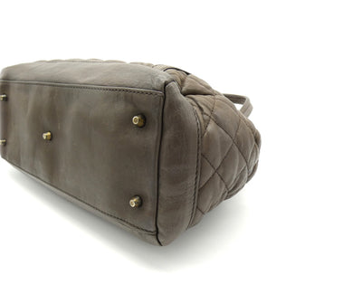 Burberry Taupe Leather Easton Bag Bag Burberry