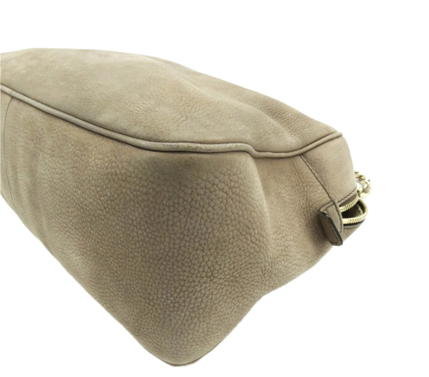 Gucci Soho Taupe Nubuck Shoulder Bag Bag Gucci