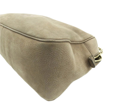 Gucci Soho Taupe Nubuck Shoulder Bag Bag Gucci