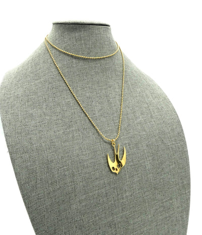 Alexander McQueen Gold Swallow Necklace Necklace Alexander McQueen