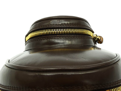 Gucci Vintage Dark Brown Leather Mini Sling Backpack Bag, Backpack Gucci