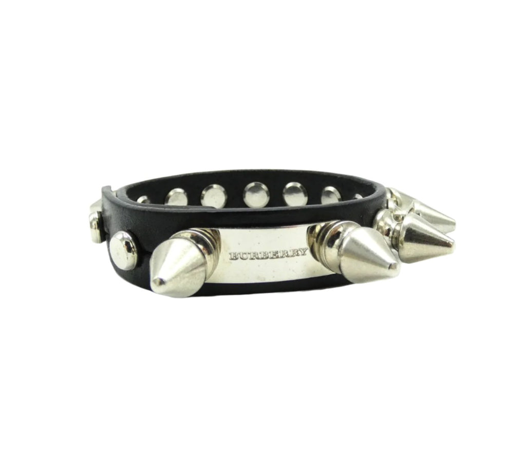 BURBERRY Gold-plated logo leather bracelet | Harvey Nichols