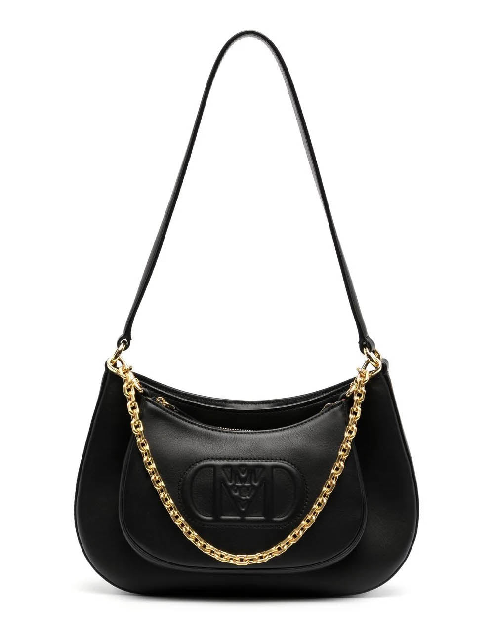 MCM Black Leather Medium Mode Travia Shoulder Bag Bag MCM