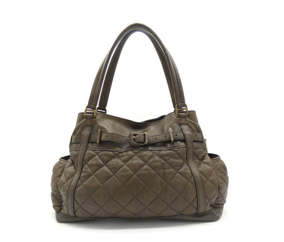 Burberry Taupe Leather Easton Bag Bag Burberry