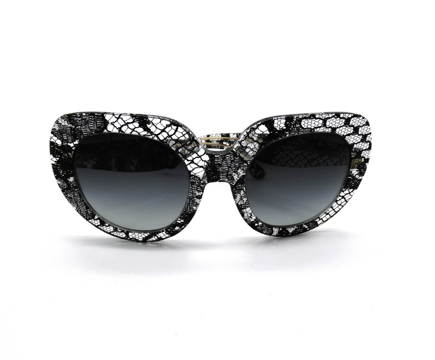 Dolce & Gabbana Black Lace Acetate Sunglasses DG 4191 Sunglasses Dolce & Gabbana