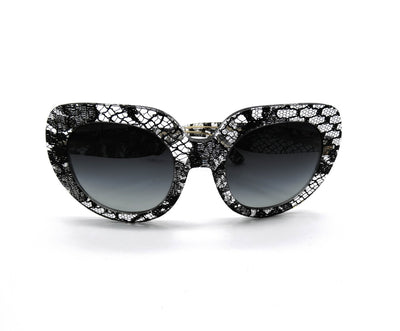Dolce & Gabbana Black Lace Acetate Sunglasses DG 4191 Sunglasses Dolce & Gabbana