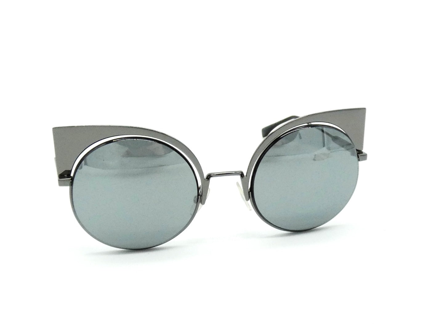 Fendi Eyeshine Black and Grey Sunglasses FF 0177/S Sunglasses Fendi