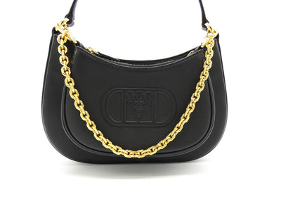 MCM Black Leather Medium Mode Travia Shoulder Bag Bag MCM