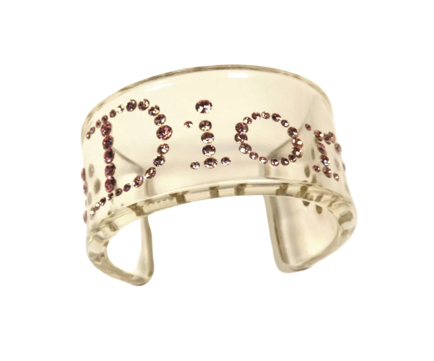 Christian Dior Lucite Crystal Bangle Bracelet Christian Dior