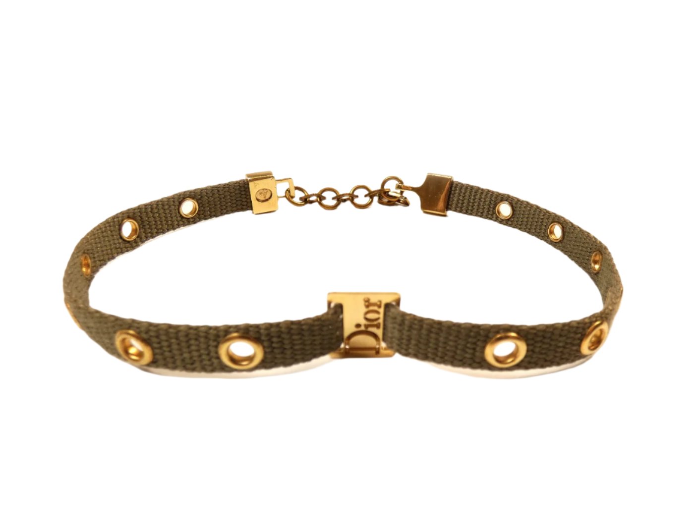 Christian Dior Canvas Choker Necklace Christian Dior