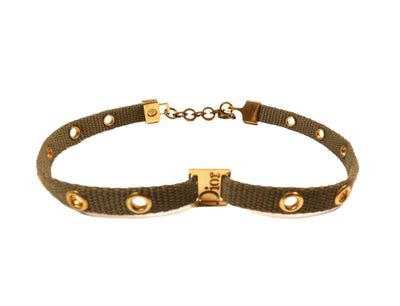 Christian Dior Canvas Choker Necklace Christian Dior
