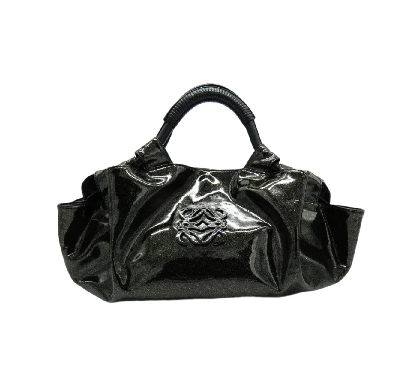 LOEWE Black Patent Leather Aire Bag Handbag LOEWE