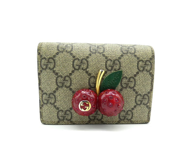 Gucci GG Supreme Cherry Bifold Wallet Wallet Gucci