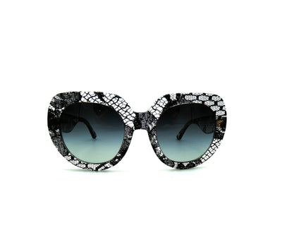 Dolce & Gabbana Black Lace Acetate Sunglasses DG 4191 Sunglasses Dolce & Gabbana