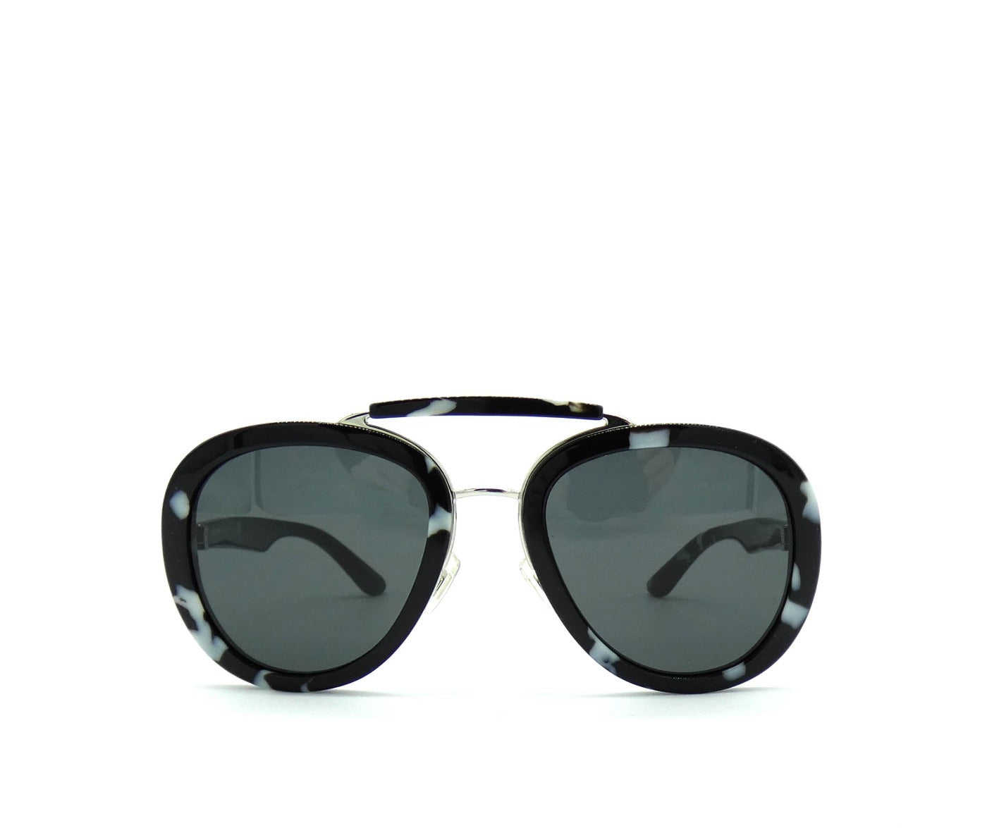 Miu Miu Black Havana Aviator Sunglasses SMU 05V Sunglasses Miu Miu