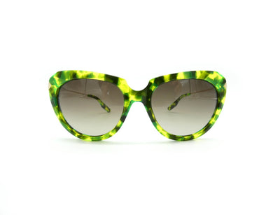 Alexander McQueen Sunglasses Green with Silver MCQ0006/S Sunglasses Alexander McQueen