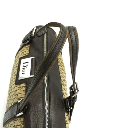 Christian Dior Tan Oblique Street Chic Boston Handbag Bag Christian Dior