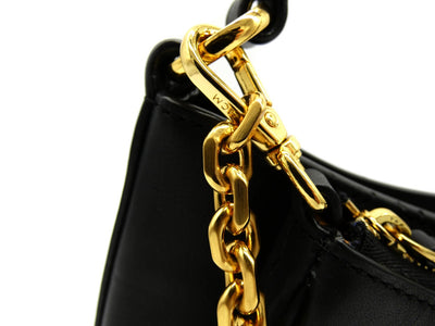 MCM Black Leather Medium Mode Travia Shoulder Bag Bag MCM
