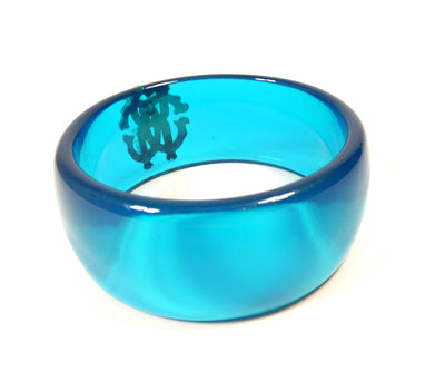 Roberto Cavalli Blue Resin Bangle Bracelet Roberto Cavalli