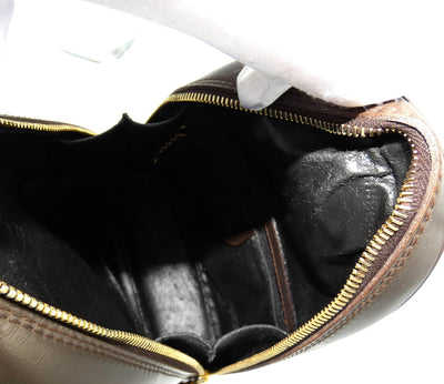 Gucci Vintage Dark Brown Leather Mini Sling Backpack Bag, Backpack Gucci
