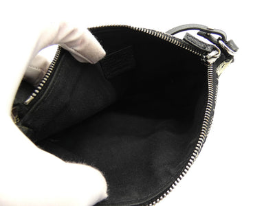 Gucci Taupe and Black Canvas Guccissimo GG Pochette Bag Gucci