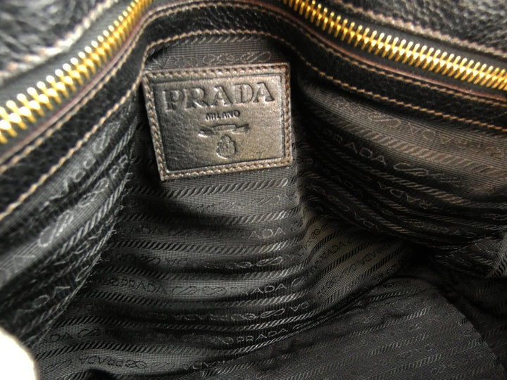 Prada Brown Velvet Logo Tote – Occhi Azzurri