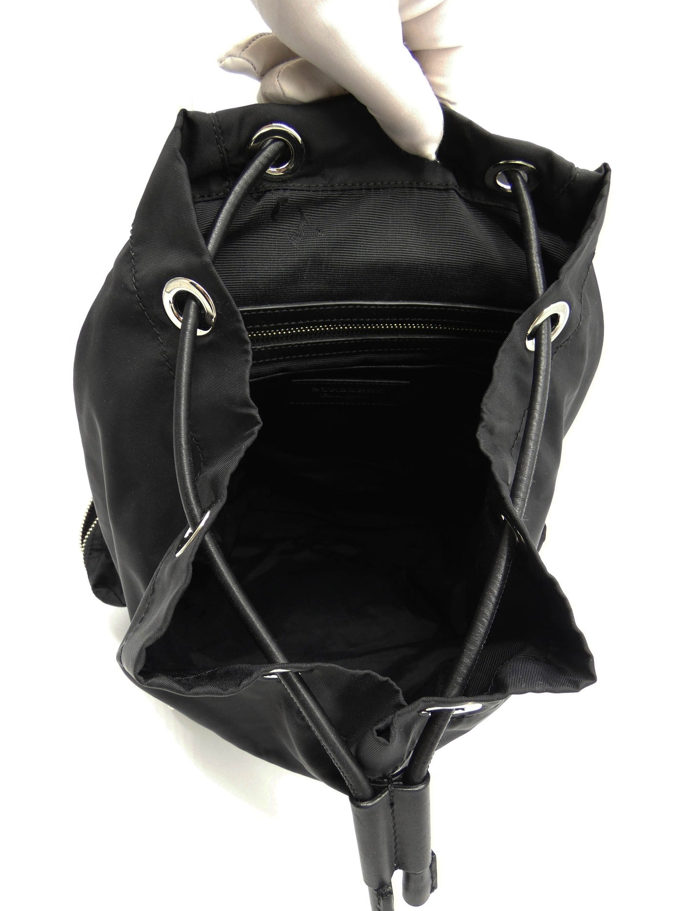 Burberry Black Nylon Large Patch Backpack Bag, Backpack Burberry