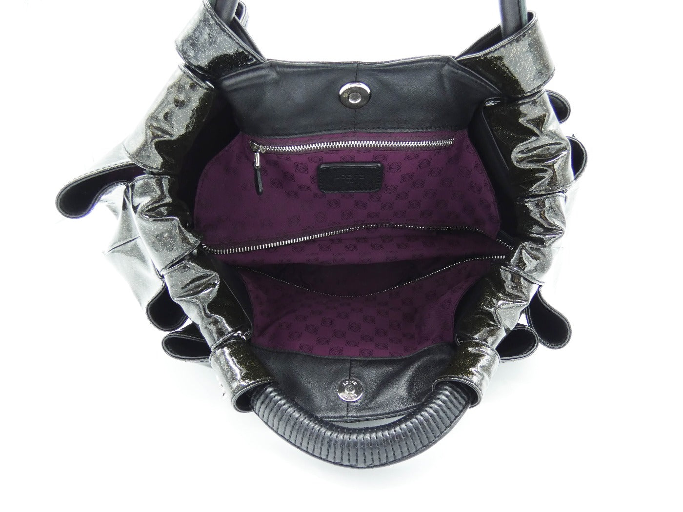 LOEWE Black Patent Leather Aire Bag Handbag LOEWE