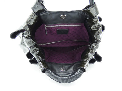 LOEWE Black Patent Leather Aire Bag Handbag LOEWE