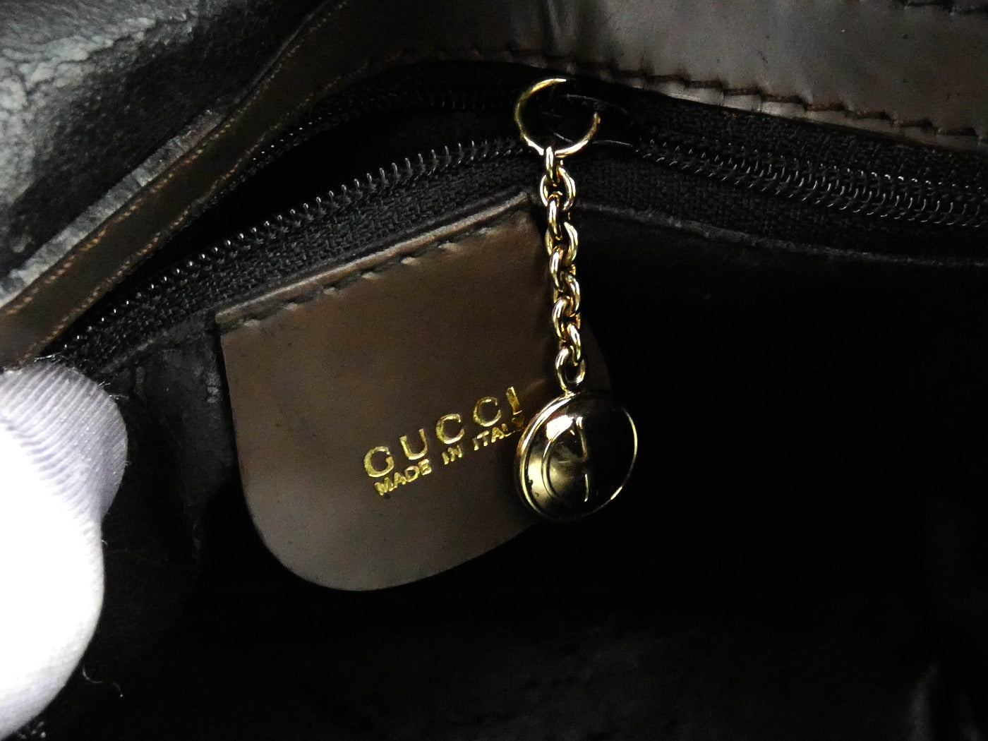 Gucci Vintage Dark Brown Leather Mini Sling Backpack Bag, Backpack Gucci