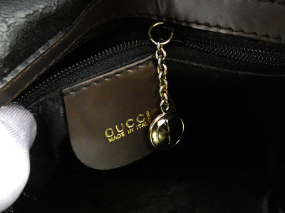 Gucci Vintage Dark Brown Leather Mini Sling Backpack Bag, Backpack Gucci