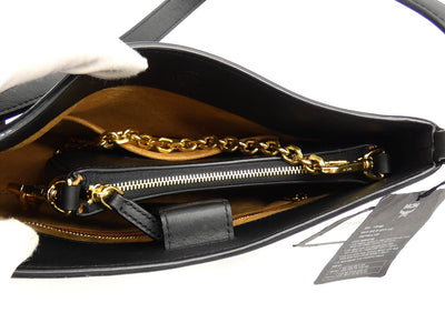 MCM Black Leather Medium Mode Travia Shoulder Bag Bag MCM