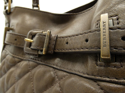Burberry Taupe Leather Easton Bag Bag Burberry