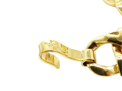 Salvatore Ferragamo Gold Metal Gancini Link Belt Belt Salvatore Ferragamo