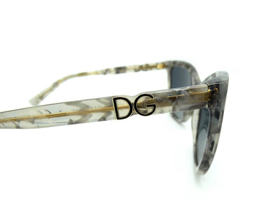 Dolce & Gabbana Marbled Grey Acetate Sunglasses DG 4193 Sunglasses Dolce & Gabbana