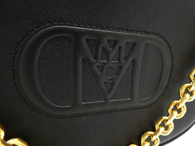 MCM Black Leather Medium Mode Travia Shoulder Bag Bag MCM