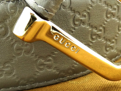 Gucci GG Guccissima Dark Grey Leather Belt Belt Gucci