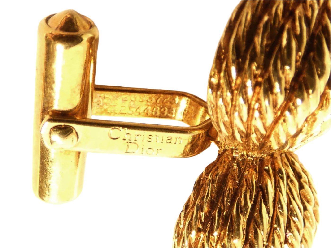 Christian Dior Vintage Rope Cufflinks and Tie Pin Set Cufflinks Christian Dior